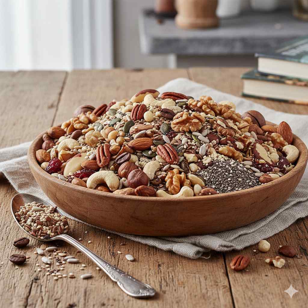 Assorted nuts and seeds