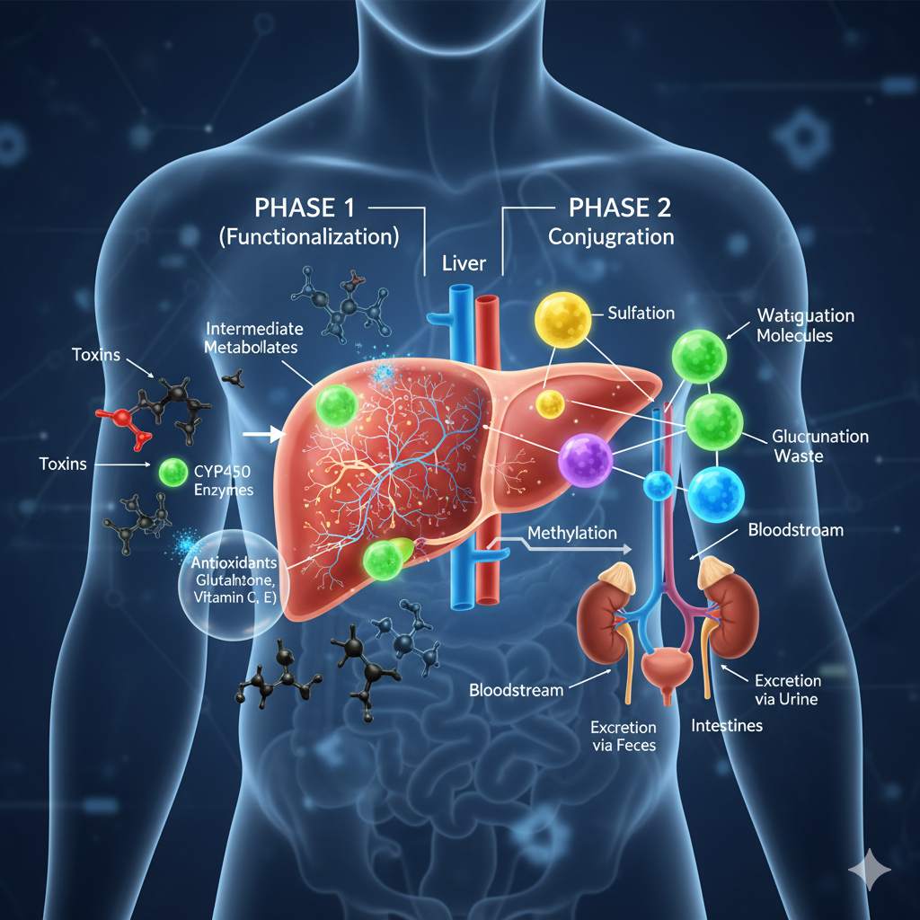 Liver detoxification process