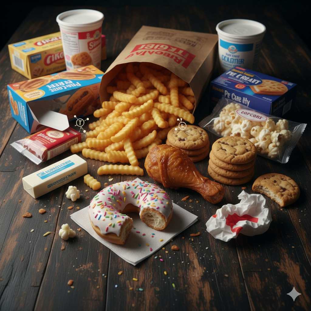 Foods containing harmful trans fats